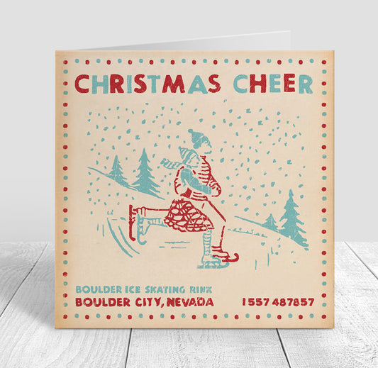 Matchbook Skaters Christmas Card