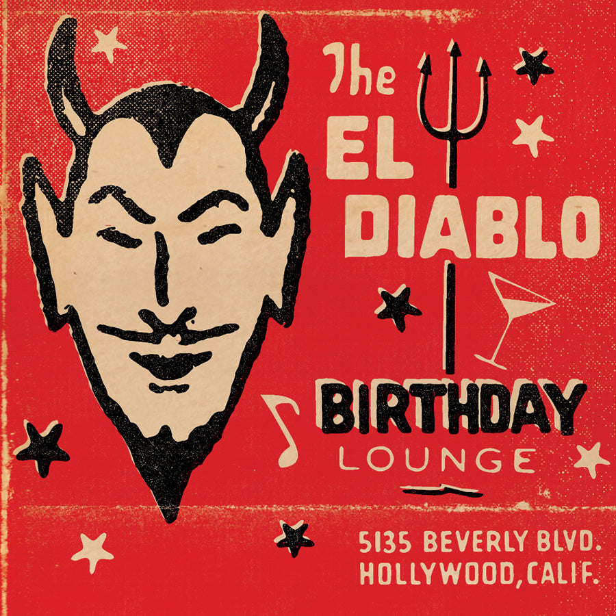 Matchbook 'El Diablo Lounge' Birthday Card