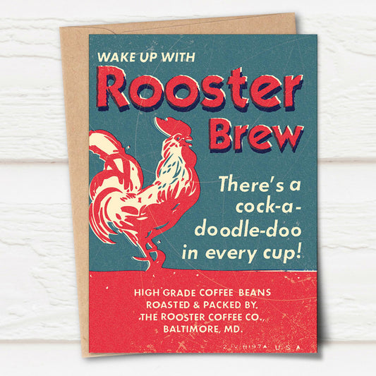 Matchbook 5x7 Rooster Brew Coffee Ad