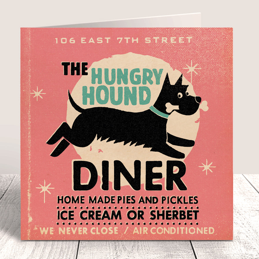 Matchbook 'Hungry Hound' Any Occasion Card, Pink