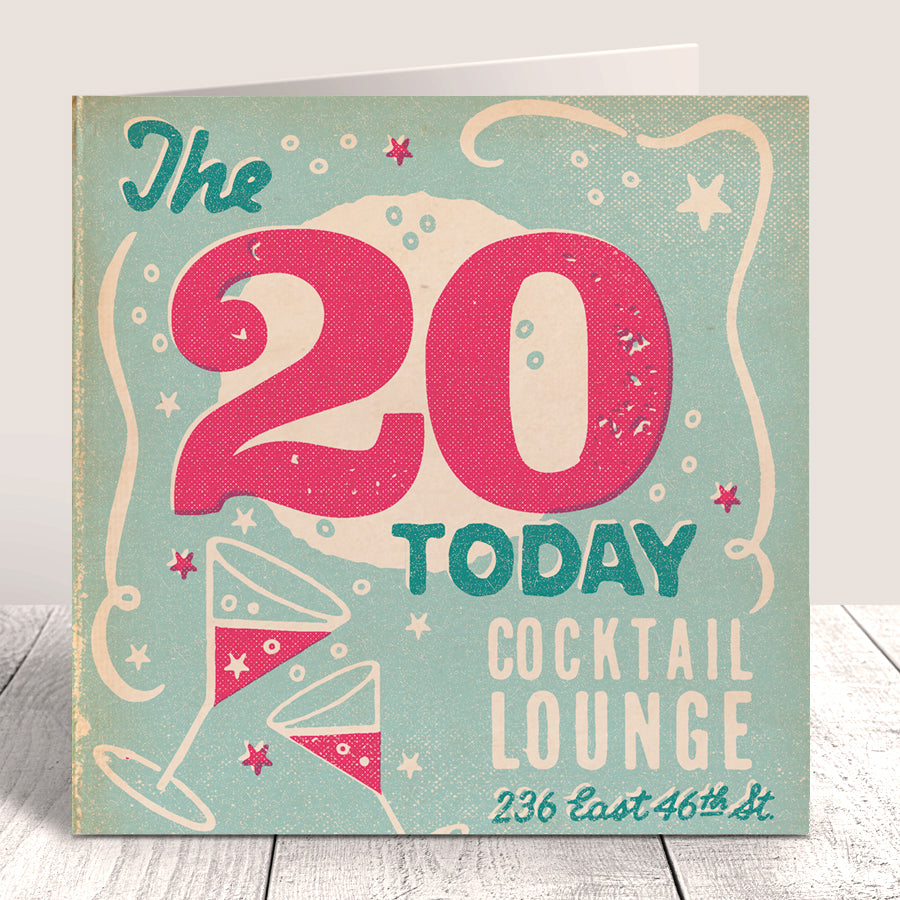 Matchbook '20 Today' Birthday Card