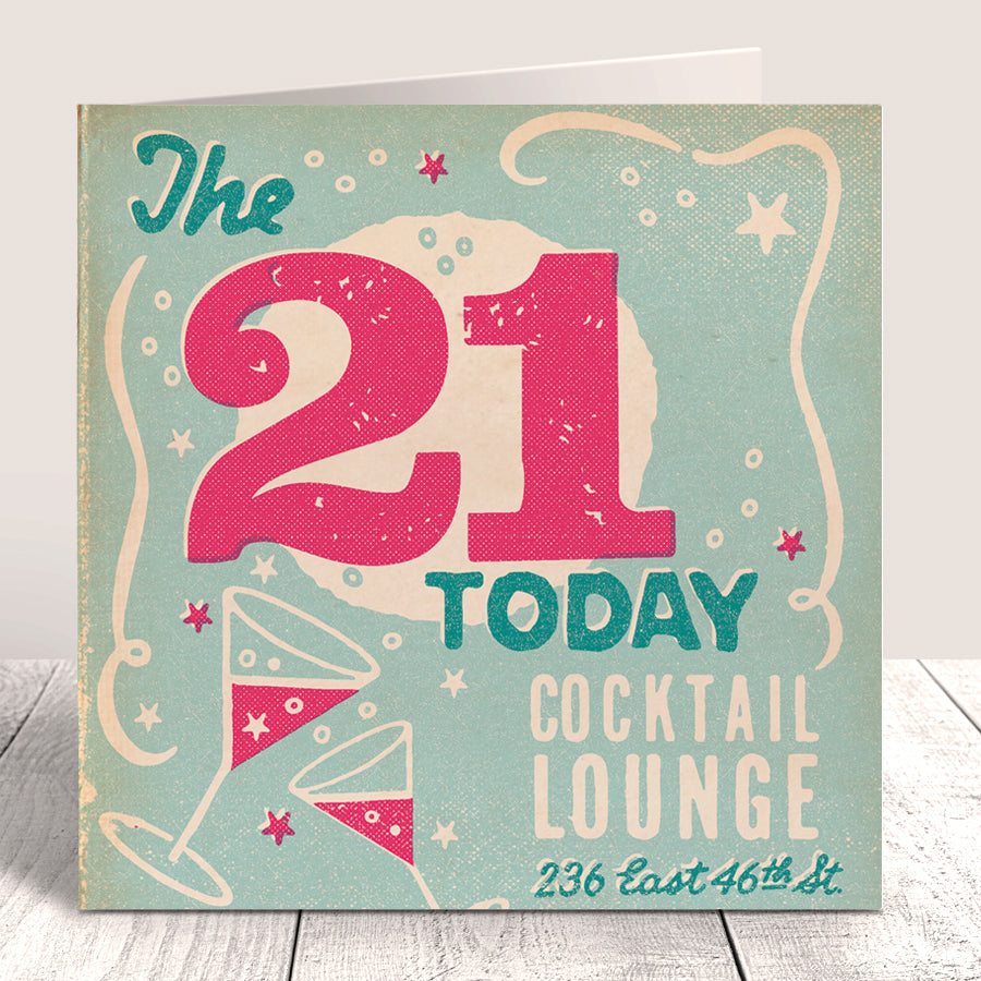Matchbook '21 Today' Birthday Card
