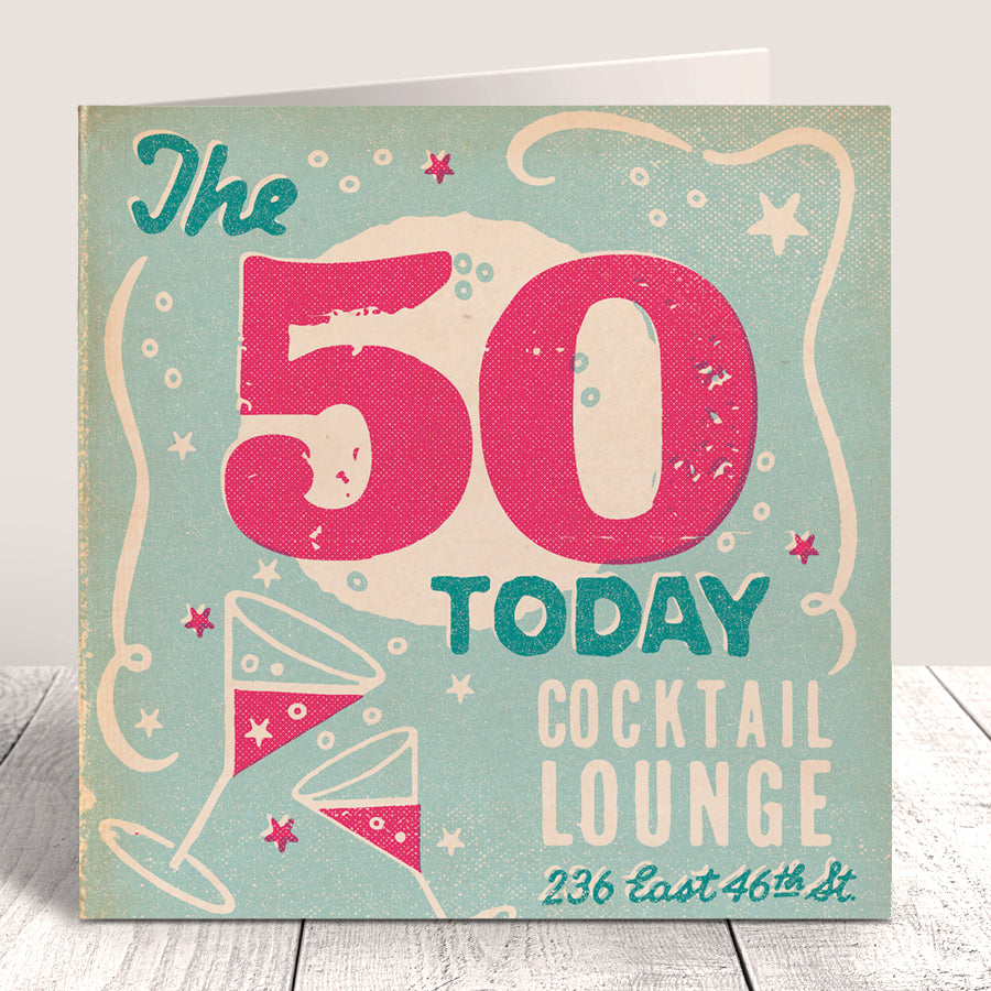 Matchbook '50 Today' Birthday Card