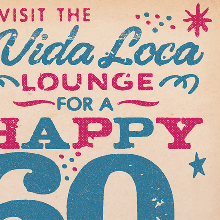 Matchbook 'Vida Loca' 60th Birthday Card