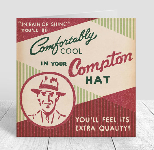 Matchbook 'Vintage Hat Ad' Any Occasion Card