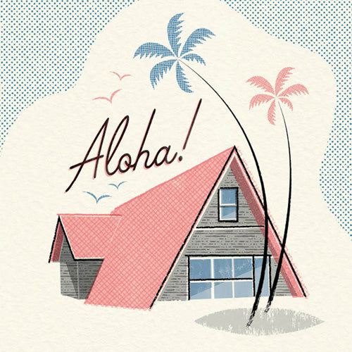 Palm Springs Aloha! Card