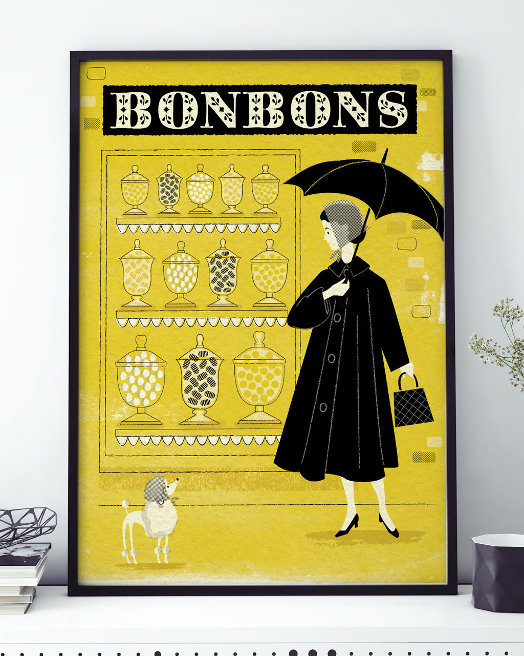 Paris Shopper A3 print: Bonbons