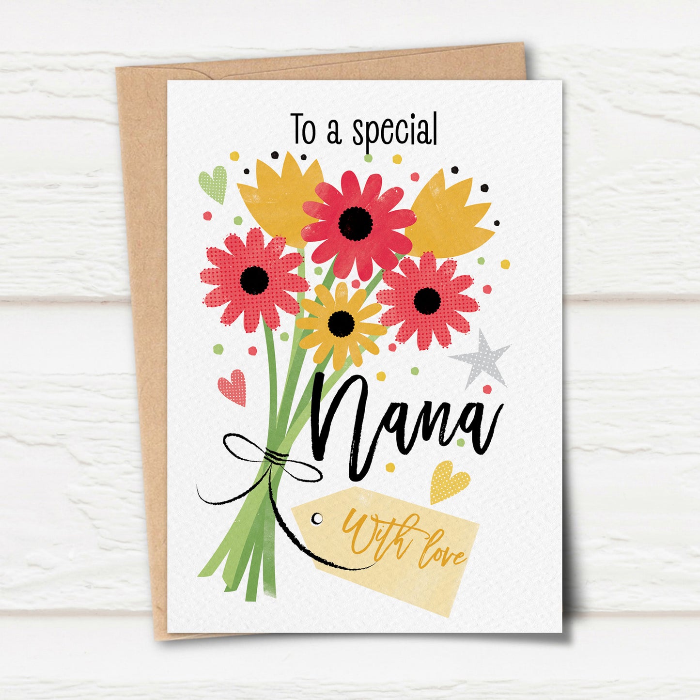 Sketchy Blooms for Nana Card