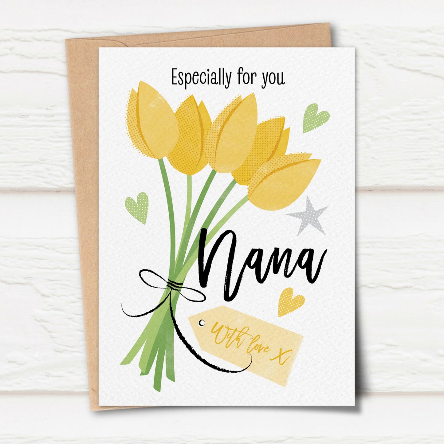 Sketchy Tulips for Nana Card