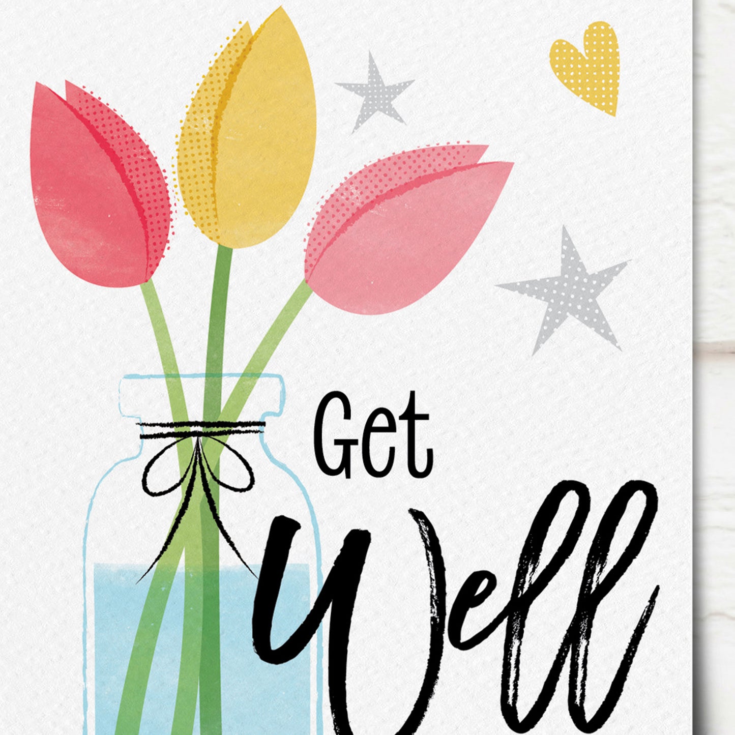 Sketchy Get Well Tulips Card