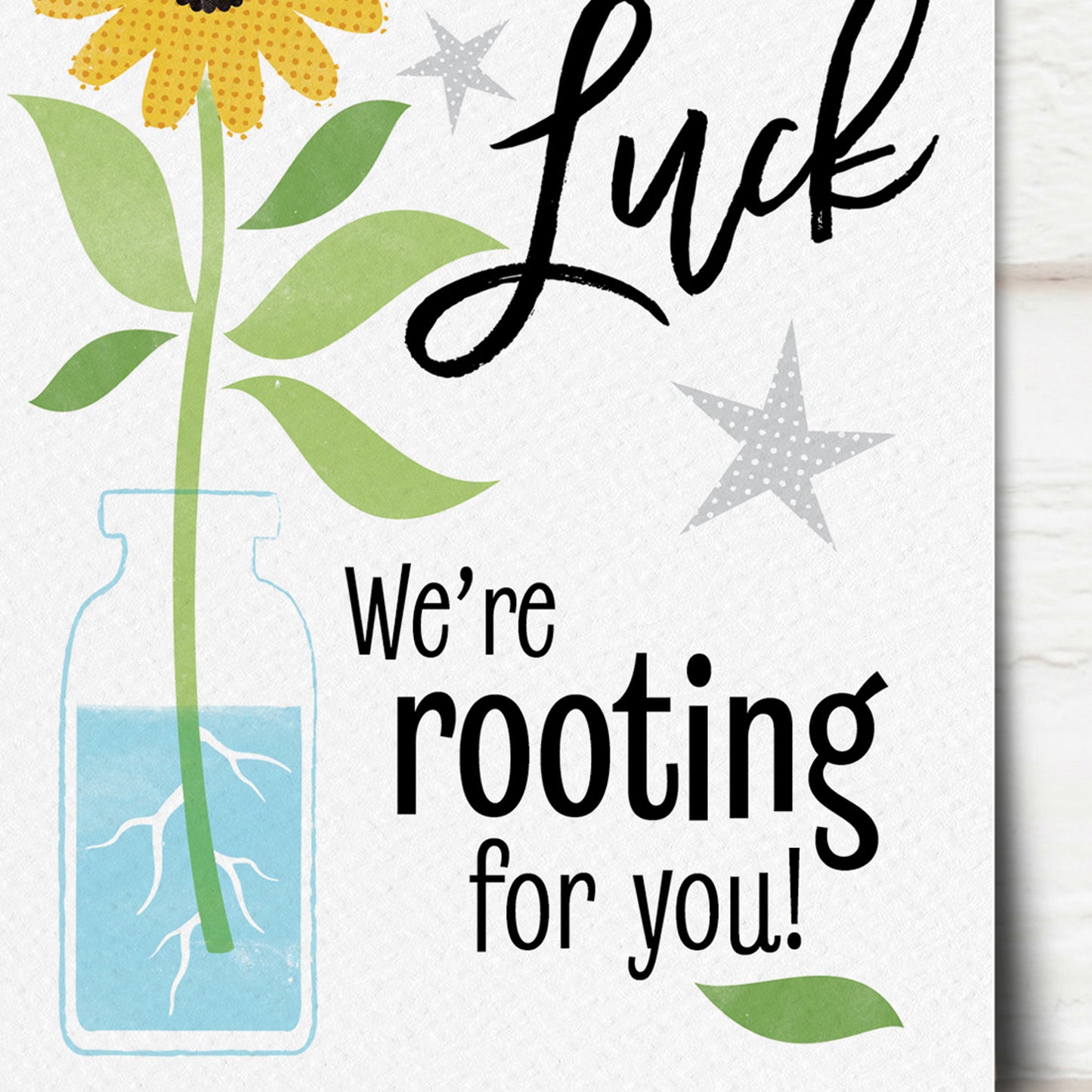 Sketchy 'Rooting' Good Luck Card